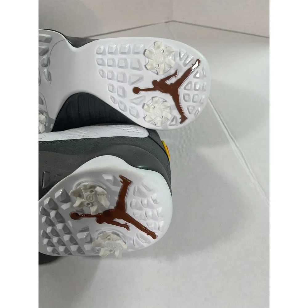 Air Jordan 9 Retro Golf Barons White Grey Yellow Mens 10.5 FJ5934-100